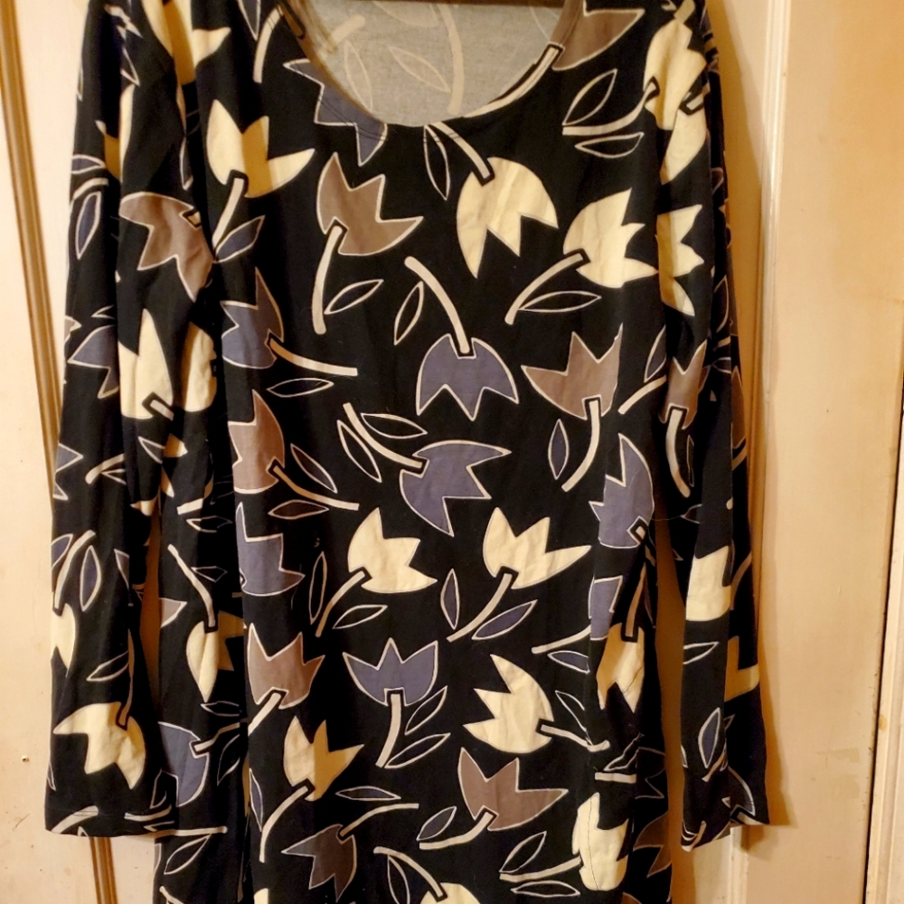 NWOT Gudrun Sjoden dress, Tulip print XL